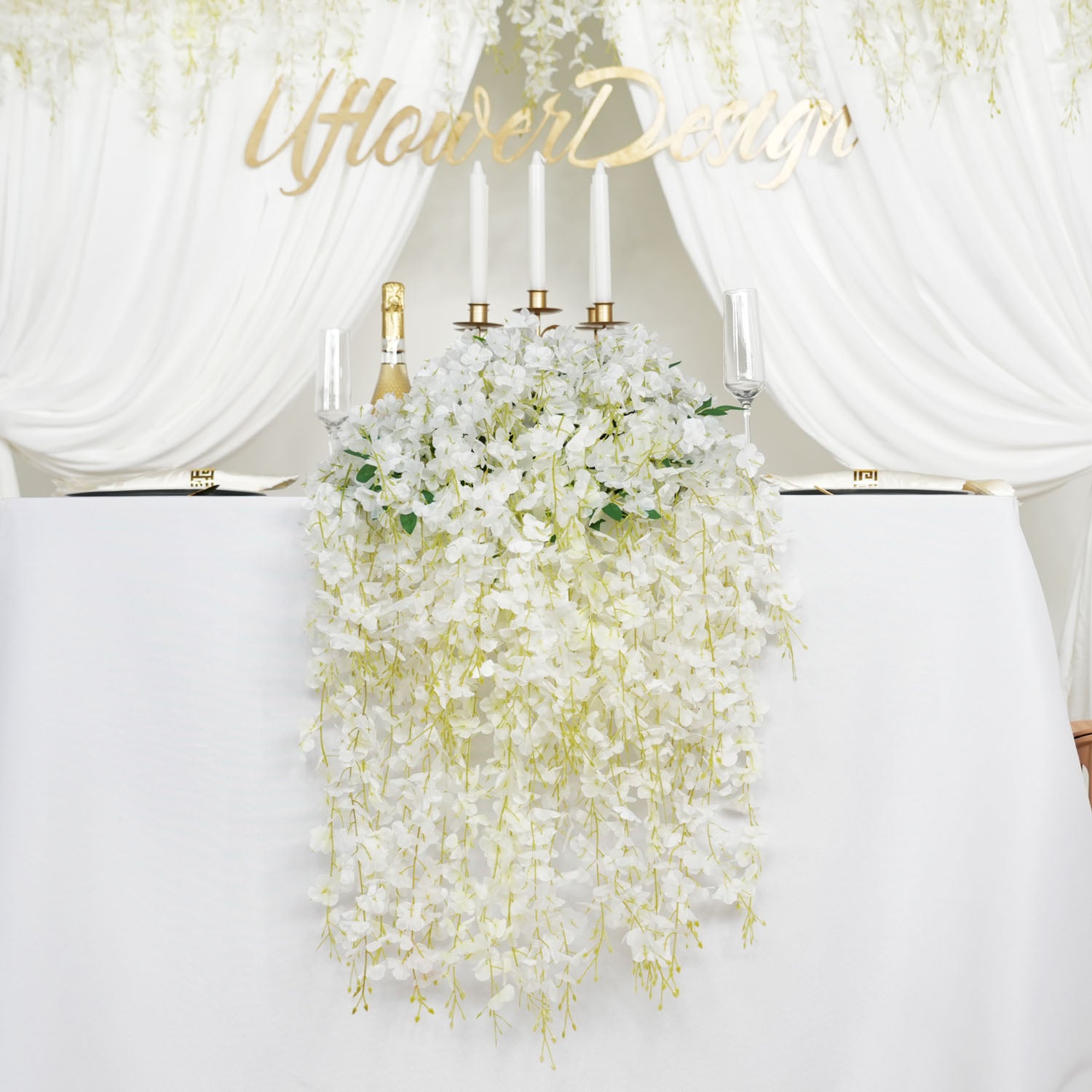 Artificial Wisteria Banquet Table Centerpieces 1 picture